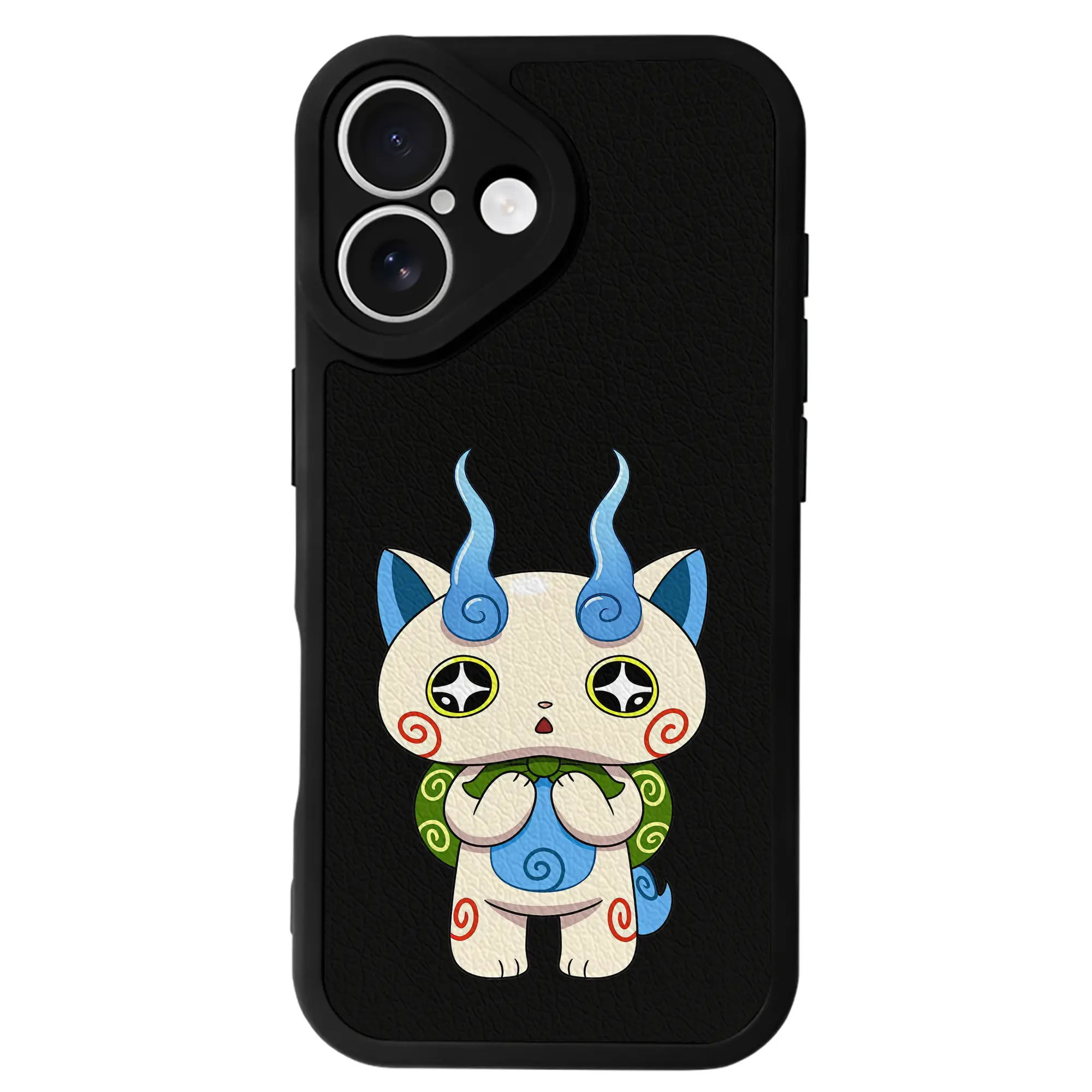 妖怪ウォッチ グッズ,コマさん - IPhone 16シリーズ対応 ・ シリコンスマホケース ・ レザー調 ・ 高精度フィット ・ 耐衝撃 ・ ワイヤレス充電対応 ・ 精密カット